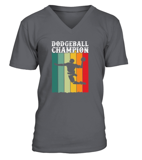 Dodgeball Champion Retro Vintage V-Neck T-shirt