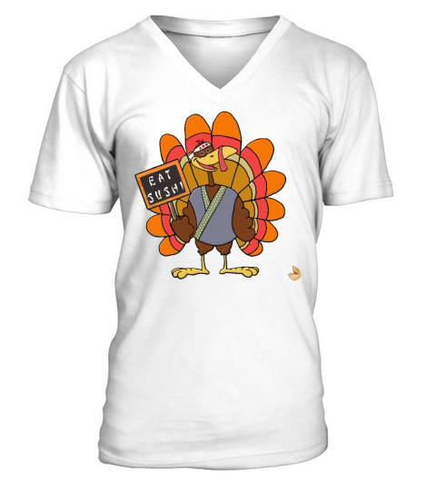 Funny Thanksgiving V-Neck T-shirt