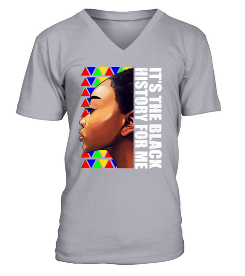 Its Black History for Me Black Melanin Women V-Neck T-shirt