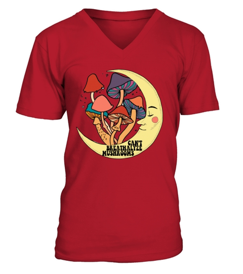 Mushrooms Lovers Cottagecore - Cant Breathalyze M V-Neck T-shirt