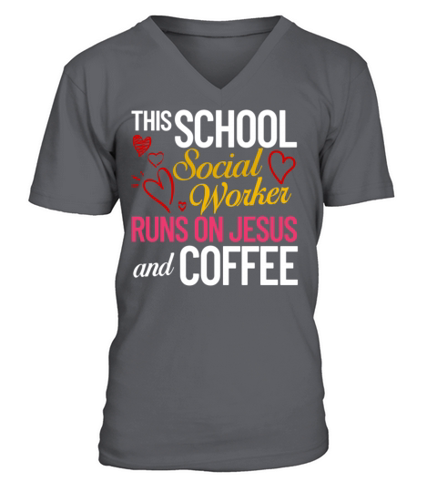 School Social Worker Quotes Appreciation Office V-Neck T-shirt