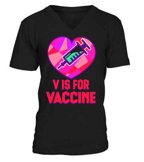V is for Valentine Shirts Funny Valentines Day Hum V-Neck T-shirt