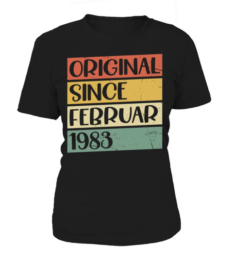 40th birthday vintage february 1983 original 1983 Women's T-Shirt