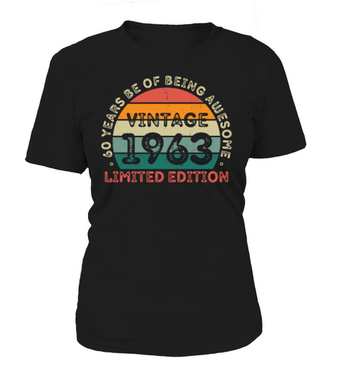 60 Years Vintage 1963 Retro 60th Birthday Women's T-Shirt