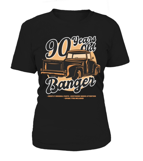 90 Years Old Vintage Classic American Car Truck Women's T-Shirt