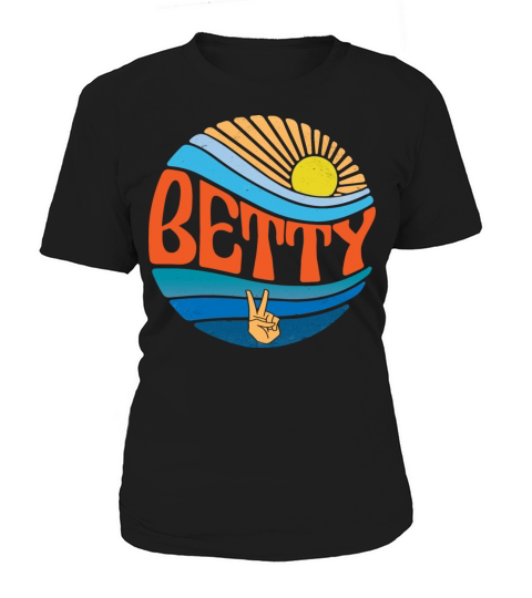 Betty Shirt Vintage Sunset Betty Groovy Tie Dye Women's T-Shirt
