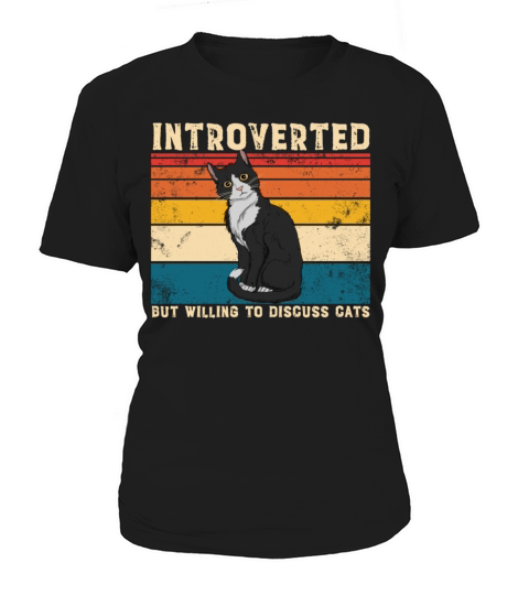 Introverted But Willing To Discuss Cats AntiSocial Women's T-Shirt