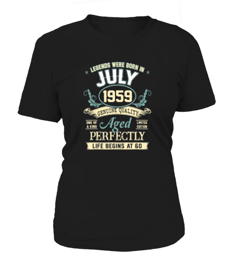 July 1959 60th Birthday Gift 60 Year Old For Men Women's T-Shirt