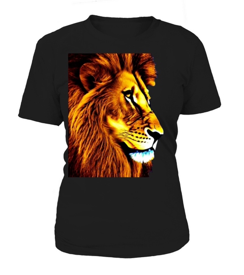 Lion Africa predator print head imprint with wild Women's T-Shirt