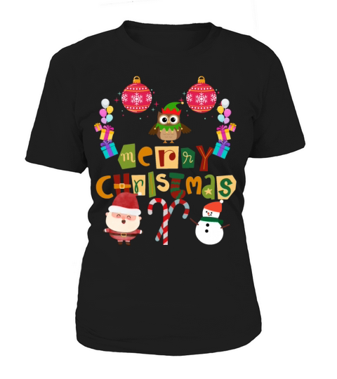 Merry Christmas Xmas Tree Retro novelty Old school Women's T-Shirt