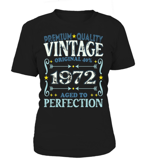 Vintage 1972 Birth Year Funny Birthday Gift Women's T-Shirt