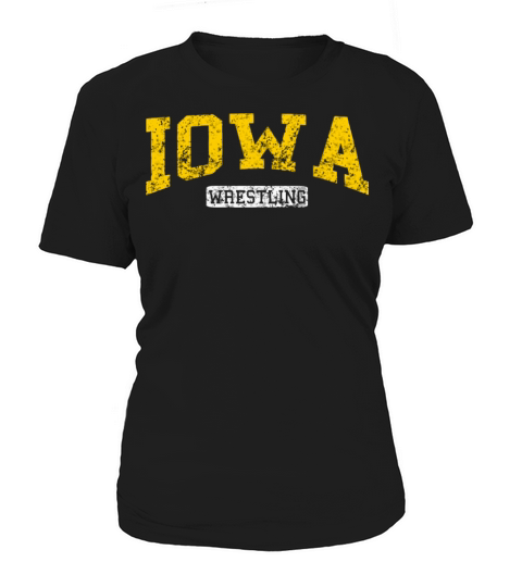 Vintage Iowa Classic Wrestling Freestyle Women's T-Shirt