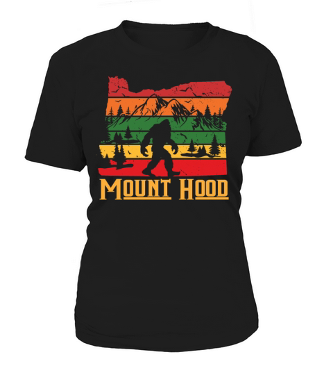 Vintage Oregon Bigfoot Mount Hood Mountain Hiking Women's T-Shirt
