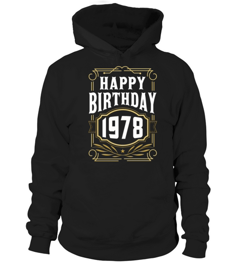 1978 Birthday Gift Birthday Bursdag Vintage Hoodie Unisex