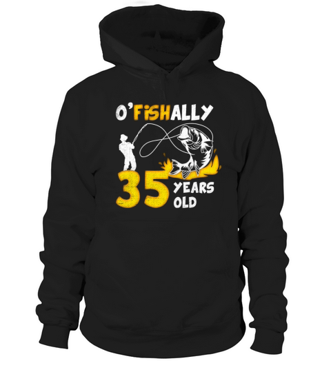 35th Birthday Fishing 1978 Vintage Fisherman Angle Hoodie Unisex
