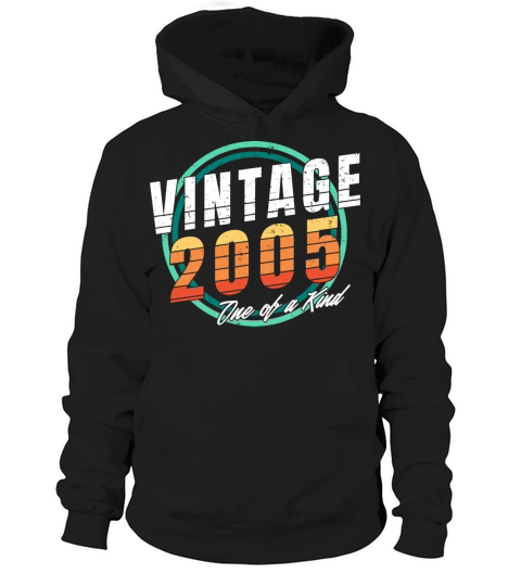 Vintage 2005 Shirt for Men Women 18 Year Old 18th Hoodie Unisex