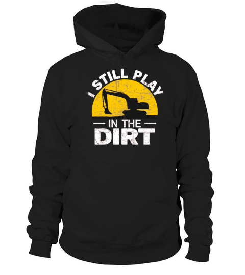vintage excavator operator construction worker Hoodie Unisex