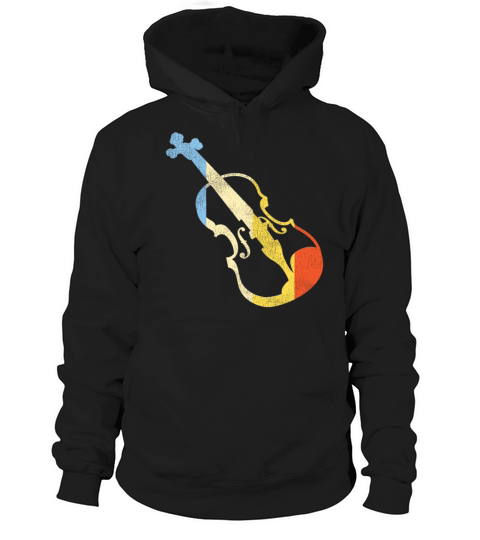Violin Violinist Retro Vintage Hoodie Unisex