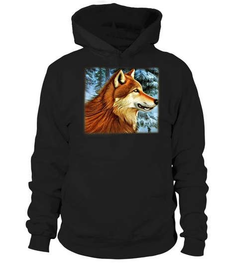 Wolf artwork design predator face imprint Hoodie Unisex