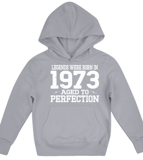 50th birthday vintage legends were born in 1973 Kids Hoodie