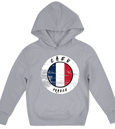 Caen France Vintage Kids Hoodie