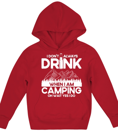 Camping Lover Gift Quote Camper Kids Hoodie
