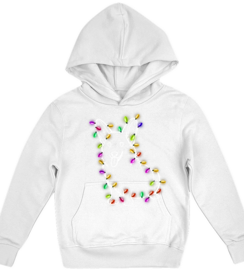 Corgi Santa Christmas Lights Xmas Gifts Boys Kids Kids Hoodie