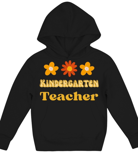 Cute Kindergarten teacher Aesthetic Kids Hoodie