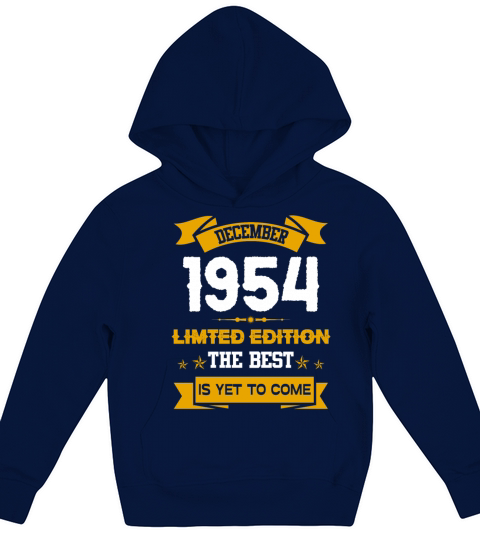 December 1954 Birthday Surprise Kids Hoodie