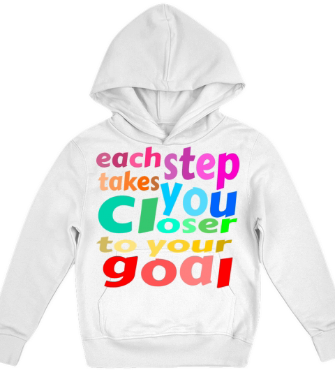 each step takes you closer to your goal Kids Hoodie