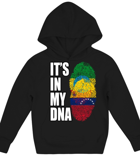 Ethiopian And Venezuelan Mix Heritage DNA Flag Kids Hoodie