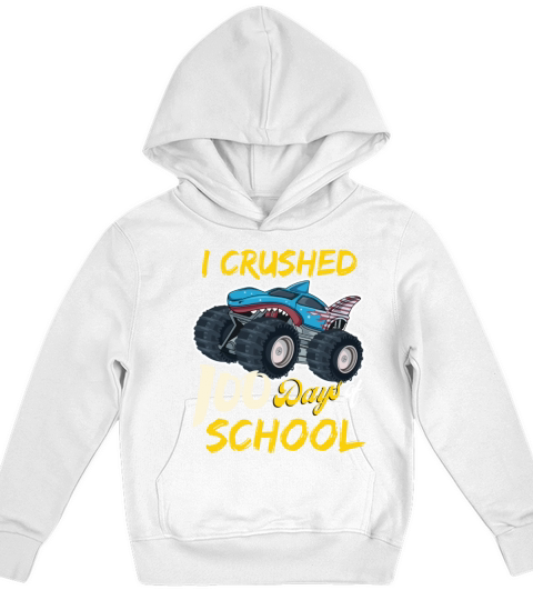 I Crushed 100 Days Of School Kids Hoodie