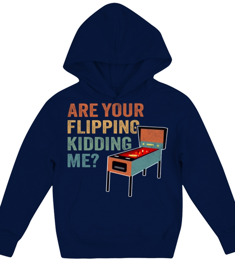 Retro Pinball Machines Vintage Arcade Game Lovers Kids Hoodie