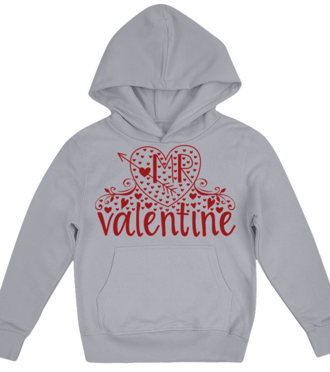 Valentine Typography Mr Valentine859 Kids Hoodie