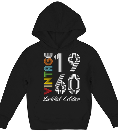 Vintage 1960 Vintage Birthday Retro Vintage Kids Hoodie