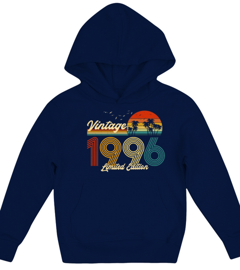 Vintage 1996 Limited Edition Gift for Birthday Kids Hoodie
