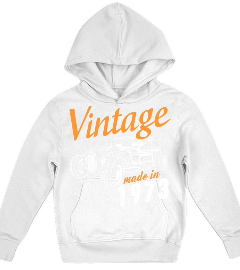 Vintage made in 1973 Kids Hoodie