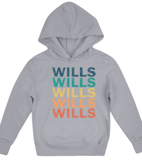 Wills Name T Shirt - Wills Vintage Retro Name Gift Kids Hoodie