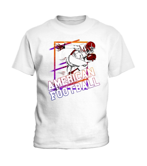 American Football Player Vintage Retro USA Sport Kids T-Shirt