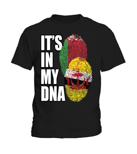 Belarusian And Bruneian Mix Heritage DNA Flag Kids T-Shirt