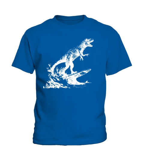 Dinosaur Surfing in Style Kids T-Shirt