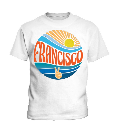 Francisco Shirt Vintage Sunset Francisco Groovy Kids T-Shirt