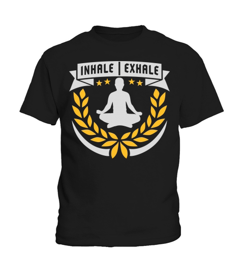 inhale exhale yoga quote Kids T-Shirt