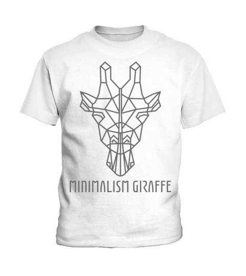 Minimalism Giraffe Plus Size Tee Shirt Graphic Kids T-Shirt