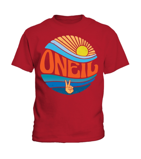 Oneil Shirt Vintage Sunset Oneil Groovy Tie Dye Kids T-Shirt