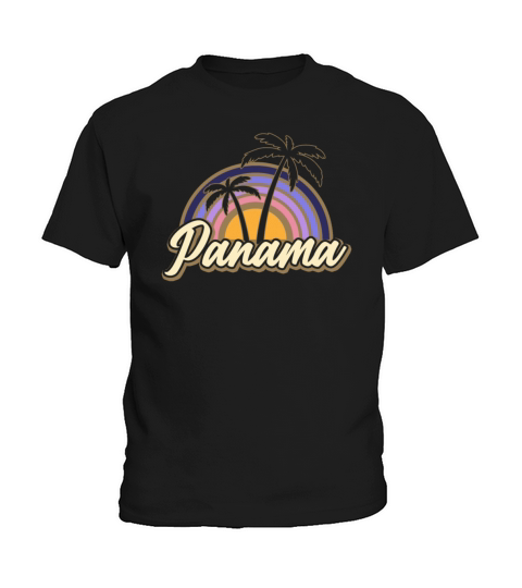 Panama Vintage Sunset Panamanian Wildness Kids T-Shirt