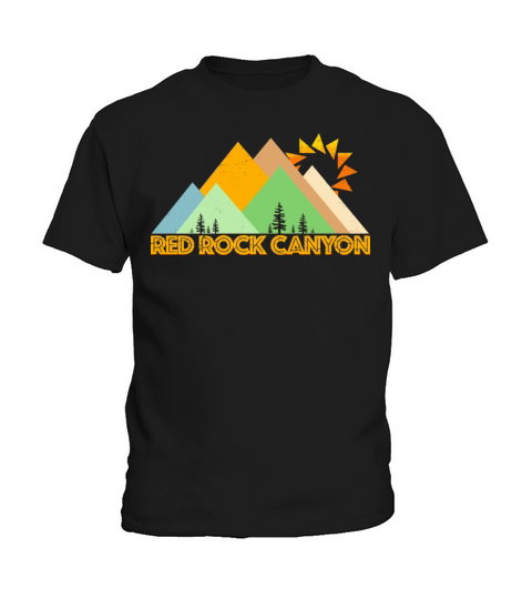 Retro Vintage Red Rock Canyon Kids T-Shirt