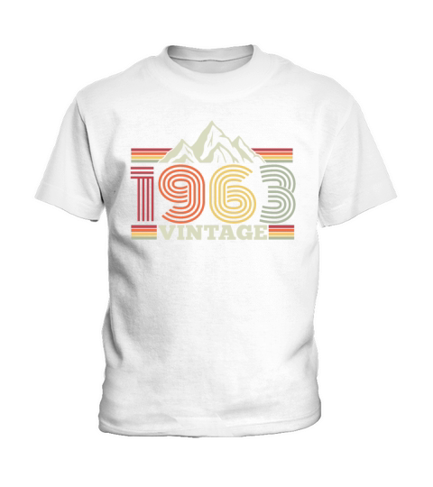 Vintage 1963 Birthday Retro Look Kids T-Shirt