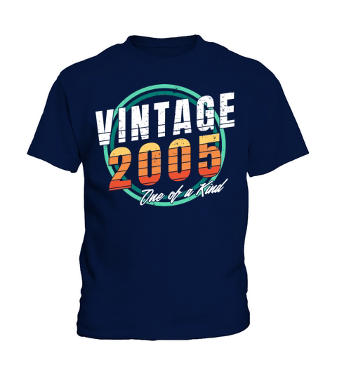Vintage 2005 Shirt for Men Women 18 Year Old 18th Kids T-Shirt