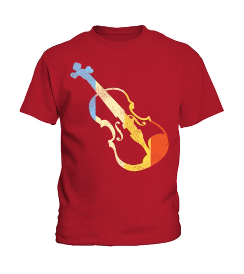 Violin Violinist Retro Vintage Kids T-Shirt